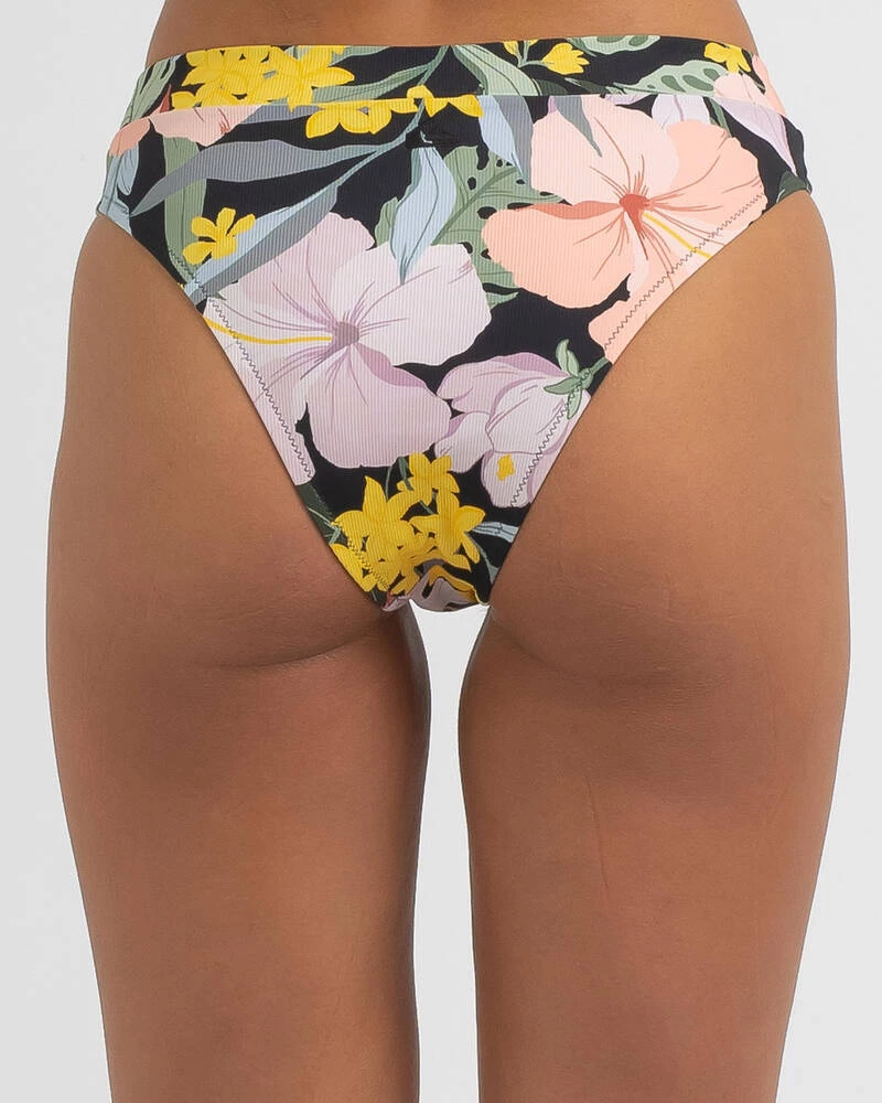 Budget ❤️ Quiksilver Classic High Waist Band 👙 Bikini Bottom Black Vacation Tropics ⌛ 3 Budget ❤️ Quiksilver Classic High Waist Band 👙 Bikini Bottom Black Vacation Tropics ⌛ - Image 3