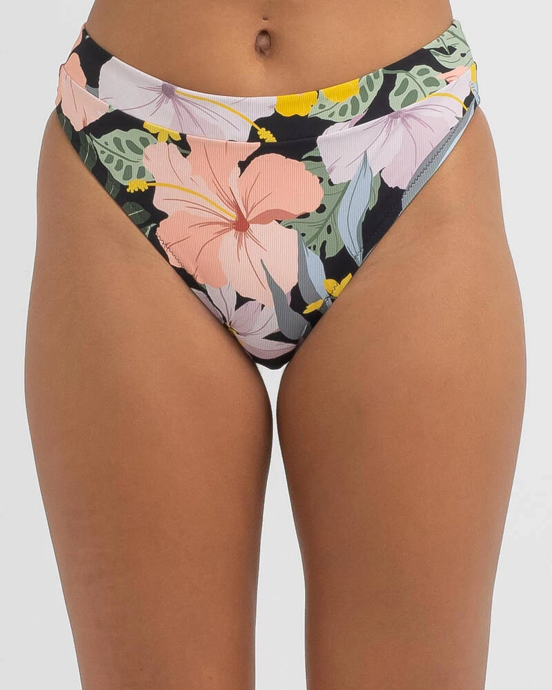 Budget ❤️ Quiksilver Classic High Waist Band 👙 Bikini Bottom Black Vacation Tropics ⌛ 4 Budget ❤️ Quiksilver Classic High Waist Band 👙 Bikini Bottom Black Vacation Tropics ⌛ - Image 4
