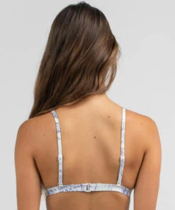 Hot Sale 😀 Quiksilver Classic Bralette 👙 Bikini Top Cobalt Mono Paradise Swim 🔔 -Hot Sale Citybeach Store 20325150 02 LT XL