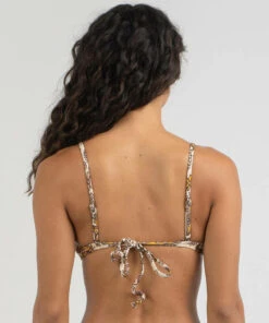 Promo ✨ Quiksilver Classic Trilette 👙 Bikini Top Macadamia Paisley Park 🎁 -Hot Sale Citybeach Store 20325162 01 LT XL