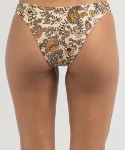 Top 10 🔔 Quiksilver Classic High Cut 👙 Bikini Bottom Macadamia Paisley Park 👏 -Hot Sale Citybeach Store 20325166 01 LT XL