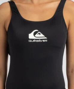 Flash Sale 👏 Quiksilver Logo Tank One Piece 🩱 Swimsuit Black 😀 -Hot Sale Citybeach Store 20325169 01 RT XL
