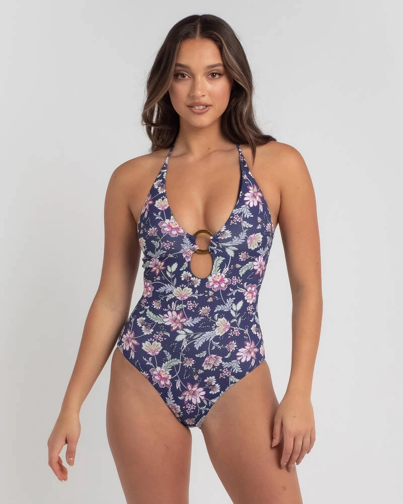 New ๐ Kaiami Ines Ring Halter One Piece ๐ฉฑ Swimsuit Blue/multi โ๏ธ 1 New ๐ Kaiami Ines Ring Halter One Piece ๐ฉฑ Swimsuit Blue/multi โ๏ธ