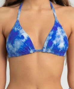 New 😉 Kaiami Flash Reversible Triangle 👙 Bikini Top White/blue ✔️ -Hot Sale Citybeach Store 20325335 01 TP XL