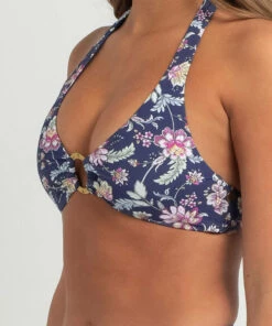 Budget ✨ Kaiami Ines Ring Halter Top Blue/multi ❤️ -Hot Sale Citybeach Store 20325360 01 RT XL