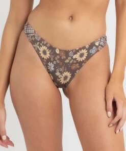 New ⌛ Kaiami Veronica High Cut 👙 Bikini Bottom Chocolate ⌛ -Hot Sale Citybeach Store 20325365 01 LT XL