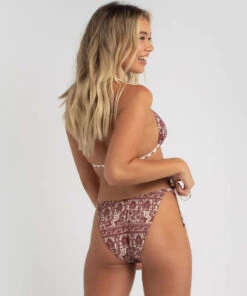 Flash Sale 👏 Kaiami Gypsy Tie Side 👙 Bikini Bottom Choc/multi ✔️