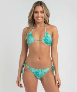 Cheap 💯 Topanga Calypso Triangle 👙 Bikini Top Green 👏 -Hot Sale Citybeach Store 20325398 03 RT XL