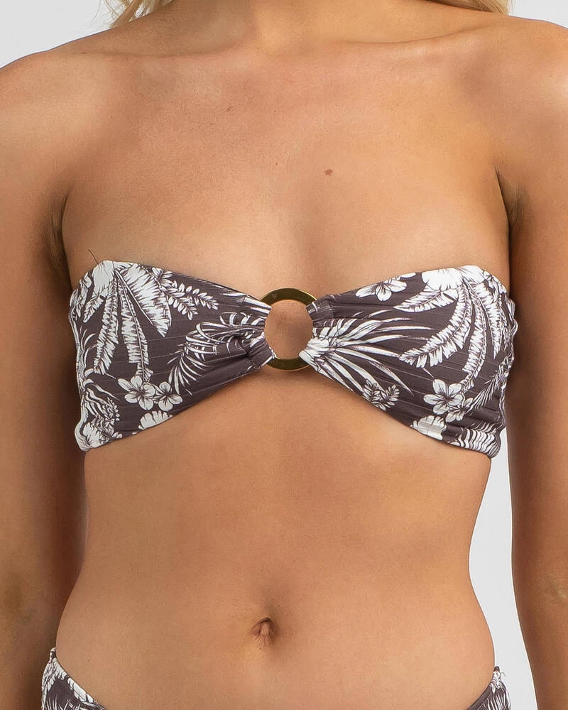 Discount 🛒 Kaiami West Palm Rib Ring Bandeau 👙 Bikini Top Chocolate 🌟 4 Discount 🛒 Kaiami West Palm Rib Ring Bandeau 👙 Bikini Top Chocolate 🌟 - Image 4