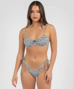 Hot Sale 👏 Kaiami Nala Balconette 👙 Bikini Top White/leopard ⭐