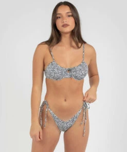 Best Pirce 👏 Kaiami Nala Tie Side 👙 Bikini Bottom White/leopard ✨