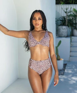 Best Pirce ✨ Kaiami Fierce Balconette 👙 Bikini Top Leopard 🛒