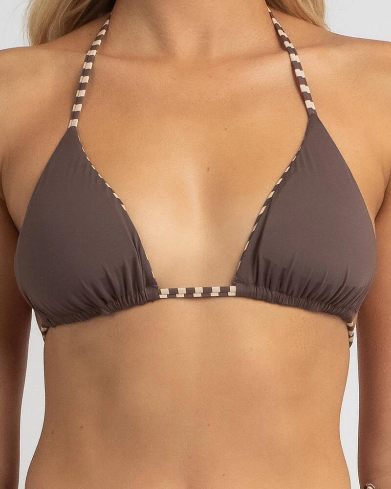 Cheap 😀 Kaiami Odette Reversible Triangle 👙 Bikini Top Choc/cream 🎉 4 Cheap 😀 Kaiami Odette Reversible Triangle 👙 Bikini Top Choc/cream 🎉 - Image 4