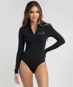 Best Pirce 🔥 Kaiami Palm Beach Long Sleeve Surfsuit Black 🥰 -Hot Sale Citybeach Store 20325691 01 LT XL