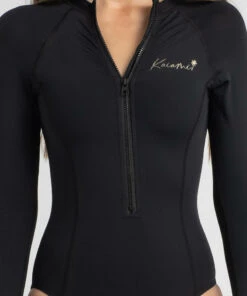 Best Pirce 🔥 Kaiami Palm Beach Long Sleeve Surfsuit Black 🥰 -Hot Sale Citybeach Store 20325691 01 RT XL