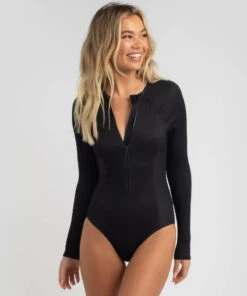 Top 10 🛒 Topanga Miami Beach Long Sleeve Surfsuit Black 🥰