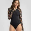 Outlet 🤩 Kaiami Rhi Long Sleeve Surfsuit Black 🛒