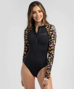 Outlet 🤩 Kaiami Rhi Long Sleeve Surfsuit Black 🛒 -Hot Sale Citybeach Store 20325698 01 LT XL