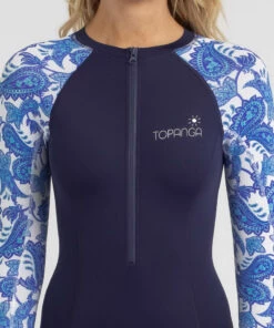 Brand new 😍 Topanga Bronte Long Sleeve Surfsuit Ink 🥰 -Hot Sale Citybeach Store 20325700 02 RT XL