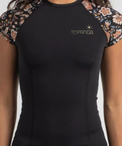 Promo ๐ Topanga Allegra Cap Sleeve Rash Vest Black ๐ 5 Promo ๐ Topanga Allegra Cap Sleeve Rash Vest Black ๐ -Hot Sale Citybeach Store 20325710 01 RT XL