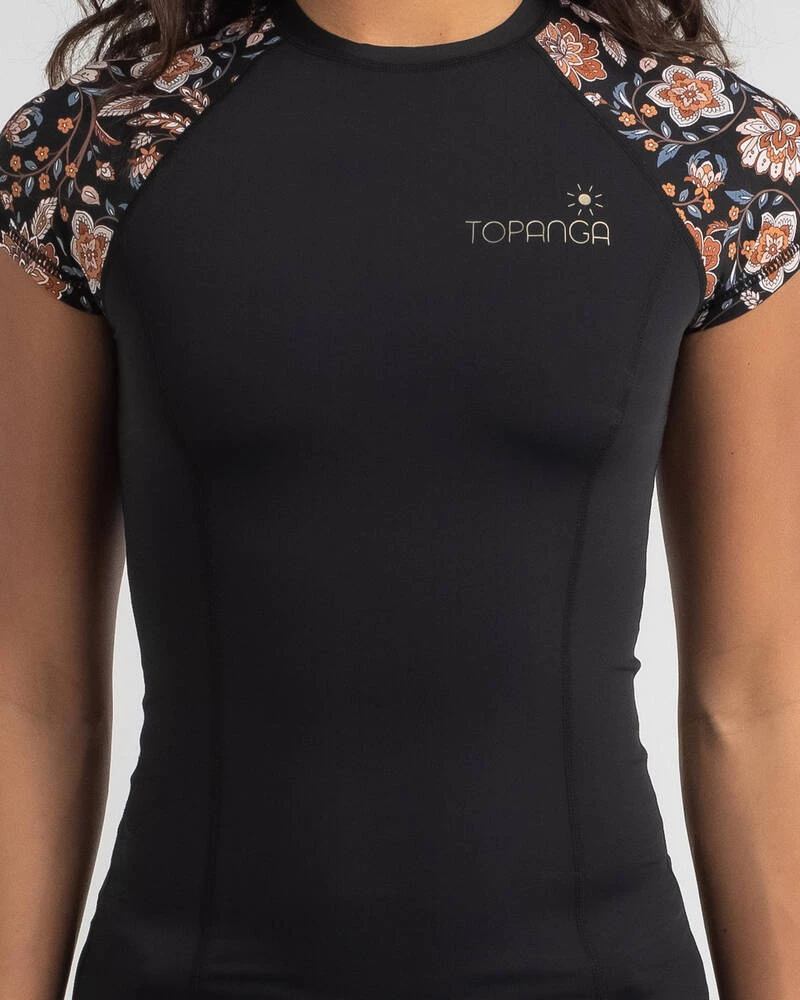 Promo ๐ Topanga Allegra Cap Sleeve Rash Vest Black ๐ 3 Promo ๐ Topanga Allegra Cap Sleeve Rash Vest Black ๐ - Image 3