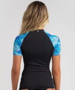 Deals 🧨 Topanga Calypso Short Sleeve Rash Vest Black 🛒 -Hot Sale Citybeach Store 20325711 01 LT XL