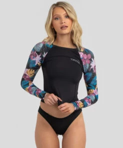 New ๐ฅฐ Topanga Brazilia Long Sleeve Rash Vest Black ๐ฏ 6 New ๐ฅฐ Topanga Brazilia Long Sleeve Rash Vest Black ๐ฏ -Hot Sale Citybeach Store 20325713 01 LT XL