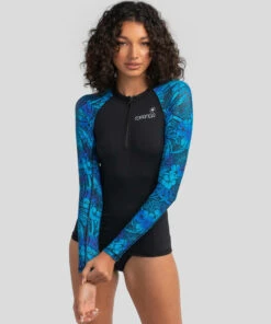 Wholesale 👍 Topanga Calypso Long Sleeve Rash Vest Black 🔥