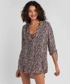 Outlet ✨ Kaiami Dallas Beach Cover Leopard 🔥