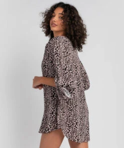 Outlet ✨ Kaiami Dallas Beach Cover Leopard 🔥 -Hot Sale Citybeach Store 20325720 01 LT XL