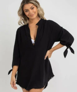 Discount 🌟 Kaiami Dallas Beach Cover Black 🌟