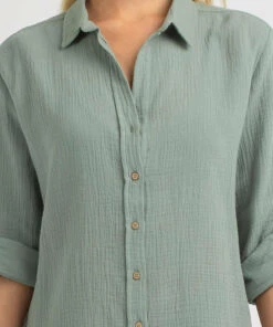 Flash Sale 🔥 Topanga James Beach Cover Sage 🎉 -Hot Sale Citybeach Store 20325721 03 RT XL