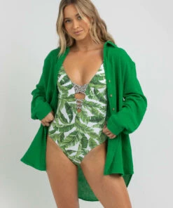 Coupon โจ Topanga James Beach Cover Bright Green โ๏ธ