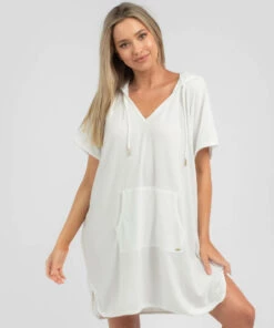Wholesale โ Topanga Tara Towelling Beach Cover White ๐