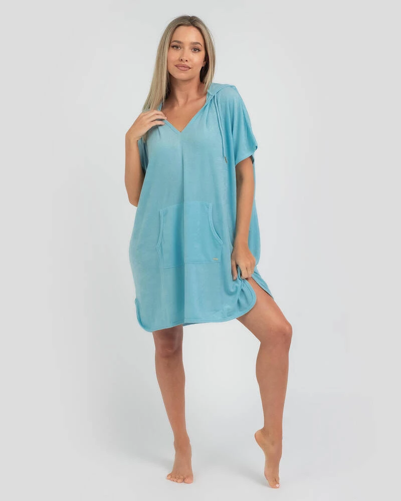 Deals ⌛ Topanga Tara Towelling Beach Cover Light Blue 🛒 2 Deals ⌛ Topanga Tara Towelling Beach Cover Light Blue 🛒 - Image 2