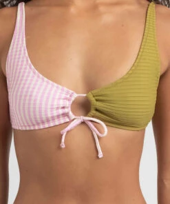 Discount ✨ Rip Curl Surf Spray Stripe Bralette 👙 Bikini Top Pink ✨ -Hot Sale Citybeach Store 20325878 02 RT XL