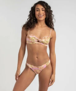 Brand new 😍 Rip Curl Surf Spray Good 👙 Bikini Bottom Pink 🛒 -Hot Sale Citybeach Store 20325881 01 LT XL