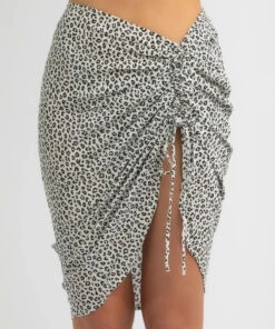 Best Pirce 🌟 Kaiami Fyre Ruch Sarong Sassy Leopard ⌛