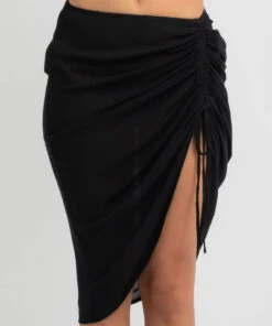 Wholesale 👍 Kaiami Fyre Ruch Sarong Black 💯