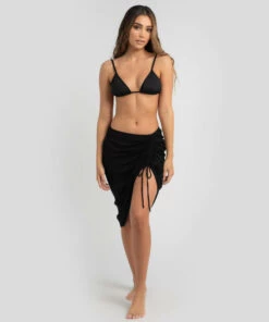 Wholesale 👍 Kaiami Fyre Ruch Sarong Black 💯 -Hot Sale Citybeach Store 20325973 03 LT XL