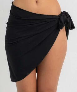 New 🎉 Topanga Bondi Tie Sarong Black 😉 -Hot Sale Citybeach Store 20325978 03 LT XL