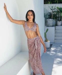 Discount ๐งจ Kaiami Wategos Sheer Sarong Fierce Leopard ๐