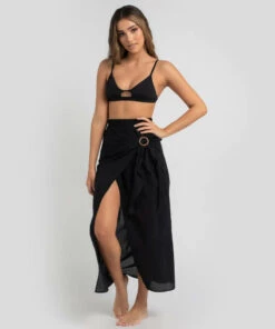 Deals ❤️ Topanga Daydream Sarong Black 💯 -Hot Sale Citybeach Store 20325997 03 LT XL