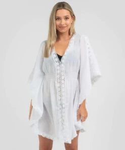 Deals 🤩 Topanga Helena Beach Cover White 🛒