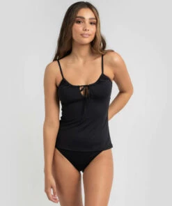 Flash Sale 🥰 Kaiami Elena Tankini Top Black ✨ -Hot Sale Citybeach Store 20326305 01 LT XL