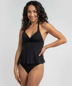 Best deal 🔔 Topanga Kelly Tankini Top Black 🎁