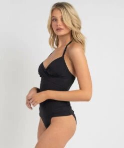 Coupon 🎉 Topanga Twistie Convertible Tankini Top Black 😉 -Hot Sale Citybeach Store 20326307 01 LT XL