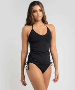 Best Sale ✨ Topanga Shilah Tankini Top Black 🤩