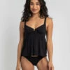 Best Sale 💯 Topanga Lemmi Tankini Top Black ✨