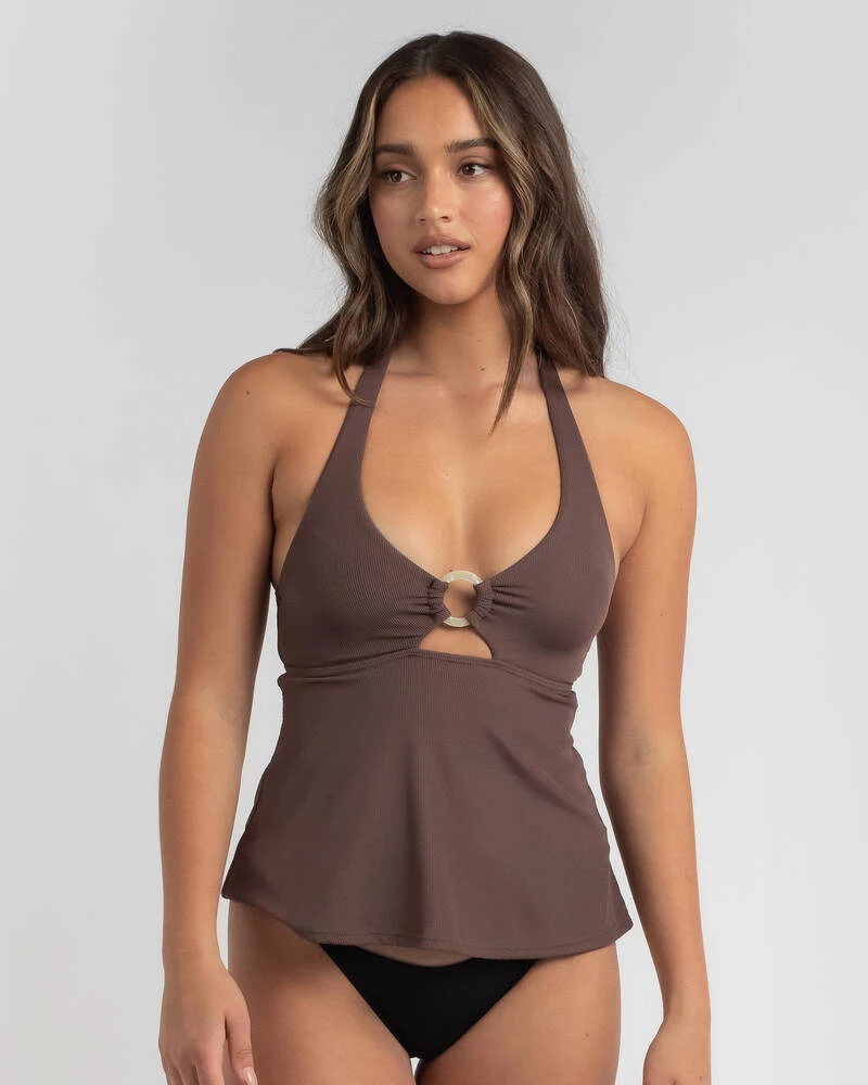 Outlet 🤩 Kaiami Norah Tankini Top Chocolate 🎉 1 Outlet 🤩 Kaiami Norah Tankini Top Chocolate 🎉